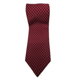 Brooks Brothers Necktie Mens OS Red Excellent Geometric Silk Makers Tie